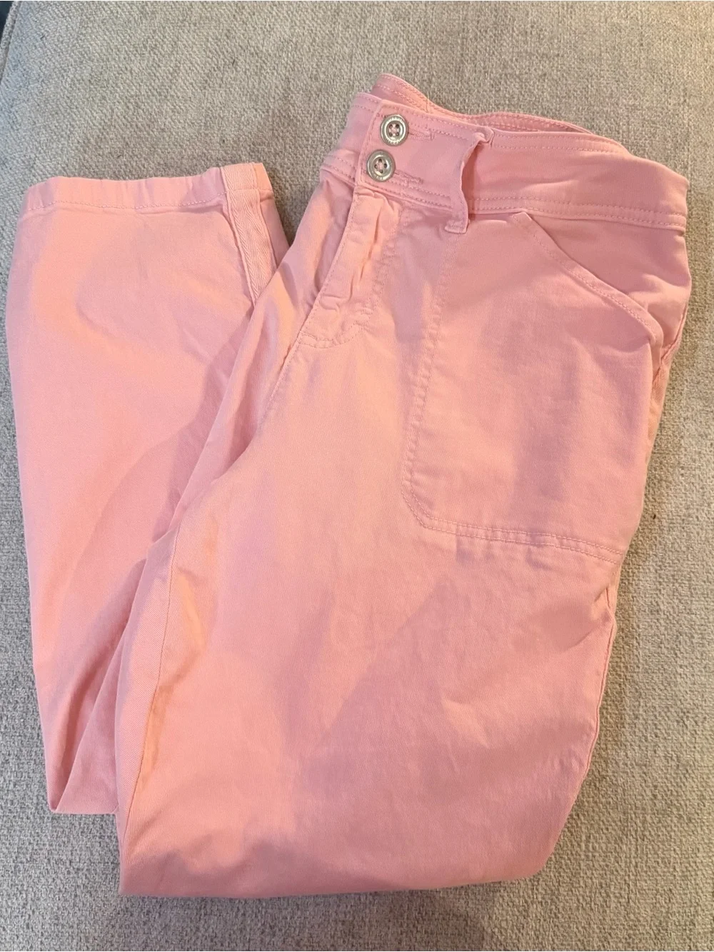 torrid Light Pink Cropped Stretch Jeans